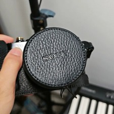 Per Sony RX1 RX1R RX1R2 Cover protezione obiettivo in vera pelle