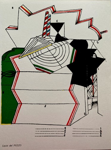 Lucio del pezzo litografia - lucio,
