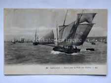 CANCALE Peche aux Huitres Ille-et-Vilaine Bretagna France CPA old postcard