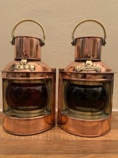 Luci porto e dritta navi vintage. Lampade di navigazione. Yacht Marina Militare