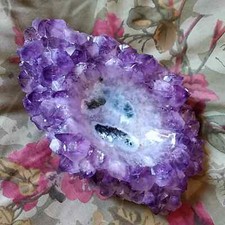 Drusa ametista da Namibia lavorata a portaoggetti Misure 17x9,5x5 cm. peso 964g
