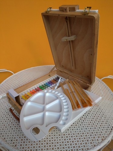 Cavalletto pittura valigetta - pittura,