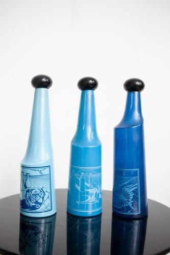 Bottiglie liquore vintage - bottiglie,