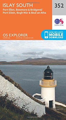 Islay south map - islay, port