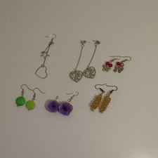 Lotto 6 Orecchini Bigiotteria - Materiali e Forme vari