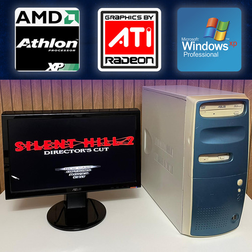 Retro gaming radeon 9600 - pc,