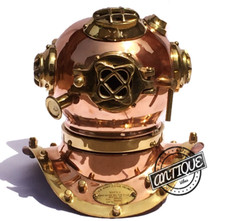 Vintage Marittimo Solido Scuba Dive Casco Immersione Nuoto Cambio Antico Tavolo