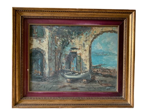 Dipinto olio tavola - dipinto, firmato