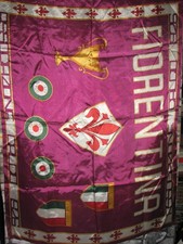 Fiorentina vintage flag bandiera silk mix  jersey shirt trikot maillot  fans '70