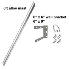 Palo in lega 6""x1,25"" palo 6""x6"" 6""x 9"" KIT montaggio piastra aerea