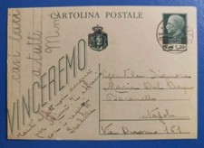 1945 intero postale lire 1,20 su c.mi 15 - soprastampa solo del valore