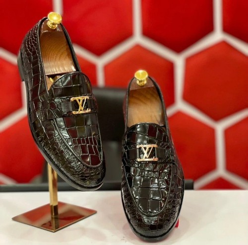 Mocassino coccodrillo marrone