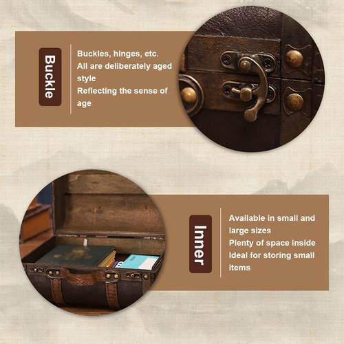 Valigia vintage legno e - in,