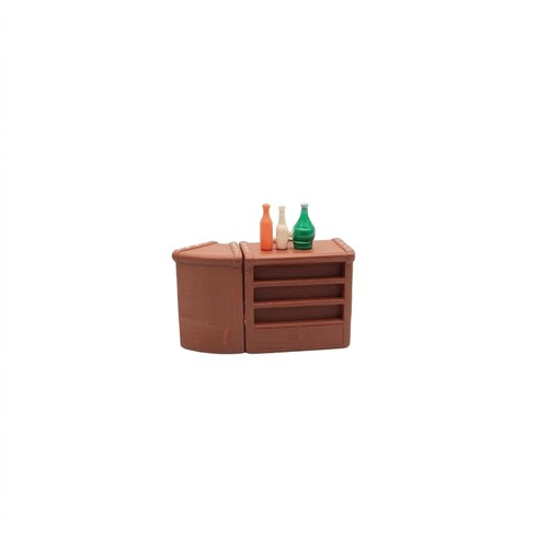 Bancone bar con bottiglie - da,
