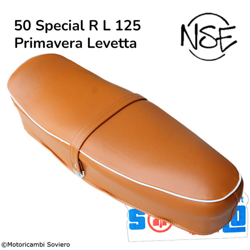 Sella marrone lunga - vespa, 50