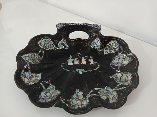 Vassoio cartapesta antico 30cm - vassoio,