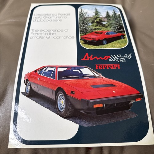 Ferrari dino 307 gt4 brochure - dino,