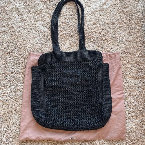 Borsa tote all - 'uncinetto, miu