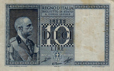 REGNO D'ITALIA LIRE DIECI -
