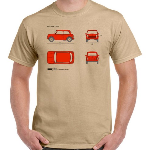 Shirt mini cooper uomo retro - cooper,