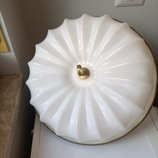 LAMPADA SOSPENSIONE ANNI 50 PLASTICA E OTTONE STILUX VINTAGE MODERNARIATO