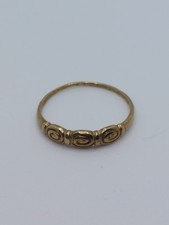 Anello donna vintage oro giallo 8 kt con lavorazione spirale misura 14