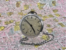 Longines  Eberhard Milan . Metallo . Cal 37.9 . 1934 . OROLOGIO TASCA