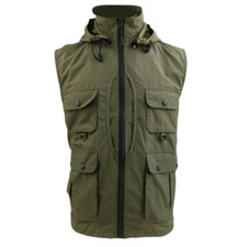 GILET DA LAVORO SMANICATO ESTIVO UOMO LEGGERO MULTITASCHE ANCHE CACCIA E PESCA 