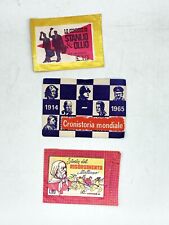 3 BUSTE FIGURINE Storia Risorgimento Cronistoria mondiale Comiche Stanlio Ollio