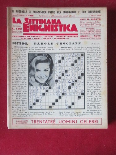 Settimana enigmistica 1929 - settimana,