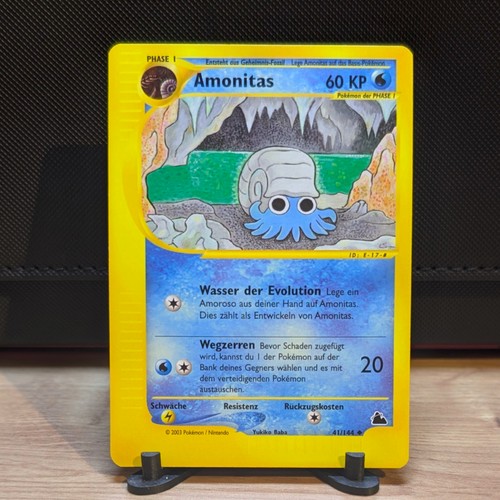 Carta pokémon amonitas - carta,