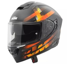 CASCO FIBRA INTEGRALE DOPPIA VISIERA KTM ST.501 NERO ARANCIO OPACO TG L