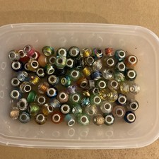 2 perle charm stile europeo in