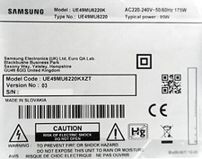 RICAMBI PER TV SAMSUNG UE49MU6220K