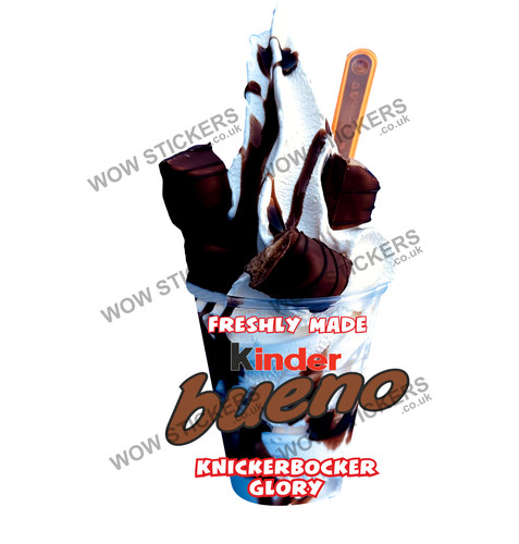 Adesivo furgone gelato kinder - adesivo,