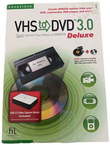 Honestech vhs dvd 0 deluxe - vhs, 3.0