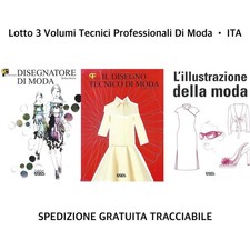 3 LIBRI Professionali Tecnici Di Moda • Disegnatore Di Moda & Illustrazioni