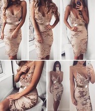 Abito Aperto ricamato Aderente