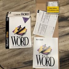 Microsoft Word Version 6.0, 1994, 9 Disk For Windows 3.1 Or Dos 3.0 w/ Manual ++