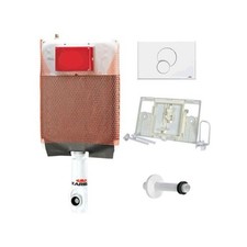 Cassetta scarico wc incasso Kariba Monolith 9.0 con placca comando Fidia bianca