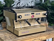 LA MARZOCCO LINEA PB 2 GRUPPI MACCHINA CAFFE' ESPRESSO GOLD & BLACK BAR...