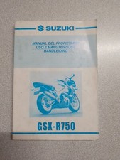 Manuale proprietario uso  manutenzione Officina SUZUKI GSX-R750 2000 ITALIANO
