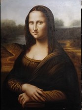Quadro olio tela monnalisa - tela,