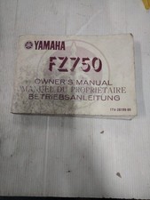 Yamaha FZ 750 Libretto Uso  E Manutenzione Owner's Manual