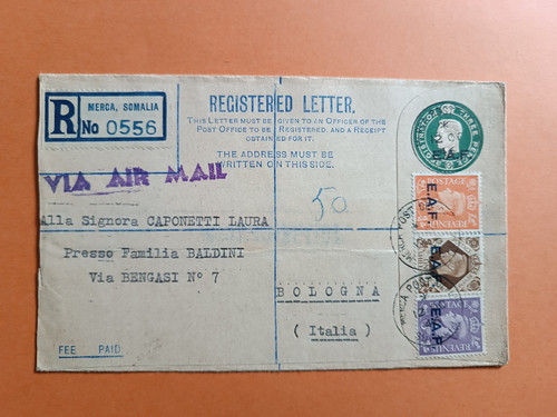 Somalia registered letter - somalia,