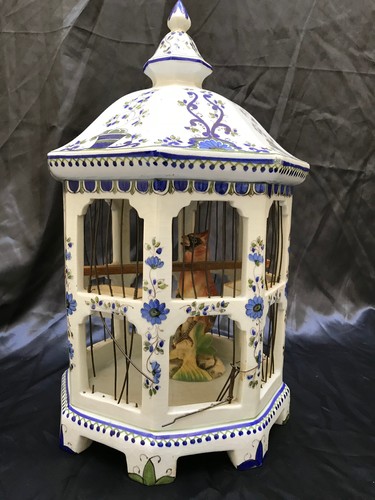 Scultura porcellana gabbia - scultura,