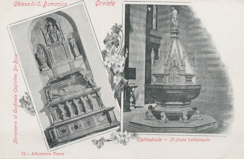 Cartolina orvieto terni - orvieto,