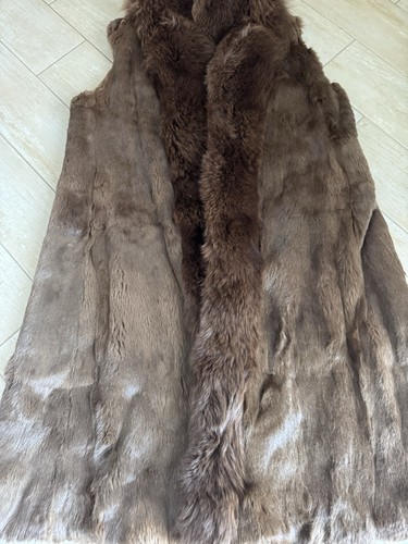 Gilet pelliccia marrone - pelliccia, di