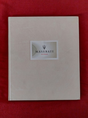 Maserati spyder brochure - brochure, a