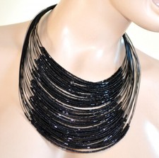 Collana donna girocollo nero